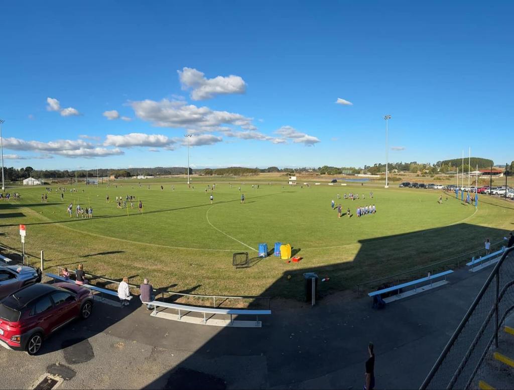 Deloraine Football Club oval on a sunny day